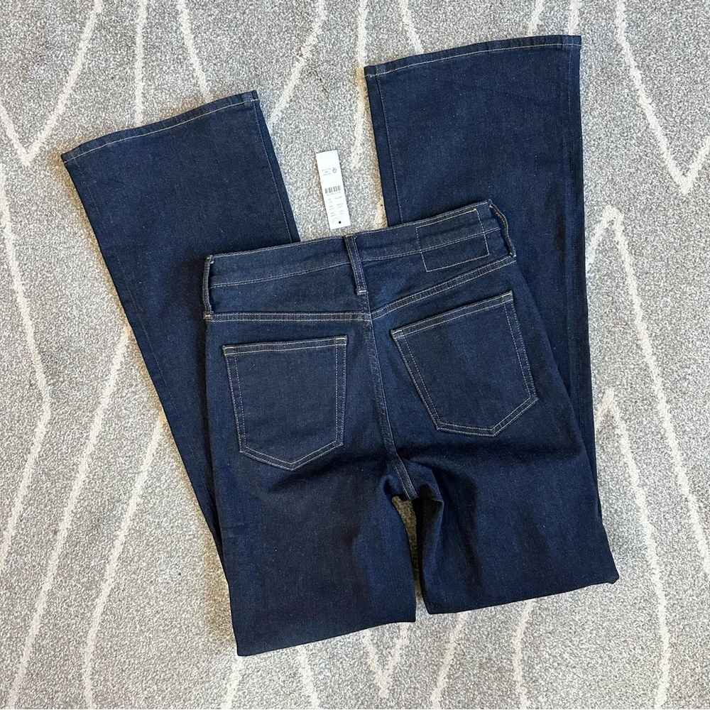 J. Crew Dark Wash High Rise Bootcut Super Stretch Jeans NWT - Picture 3 of 5